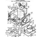 Sears 11077784200 cabinet assembly diagram