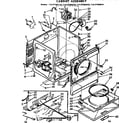 Sears 11077784610 cabinet assembly diagram