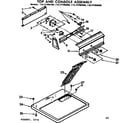 Sears 11077785400 top and console assembly diagram
