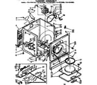 Kenmore 11077873800 cabinet assembly diagram