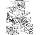Sears 11077876200 cabinet assembly diagram