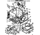 Sears 11077877400 cabinet assembly diagram