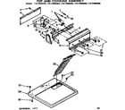 Sears 11077880600 top and console assembly diagram