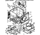 Sears 11077885400 cabinet assembly diagram