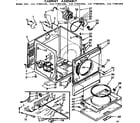 Sears 11077891600 cabinet assembly diagram