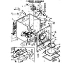 Sears 11077955100 cabinet assembly diagram