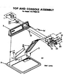 Top and console assembly