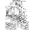 Sears 11077960100 cabinet parts diagram