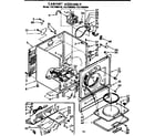 Sears 11077965800 cabinet assembly diagram
