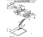Sears 11077970800 top and console assembly diagram