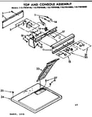 Top and console assembly