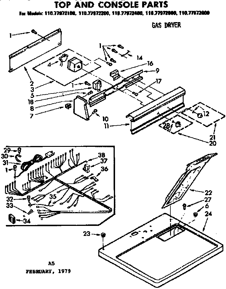 TOP AND CONSOLE PARTS