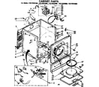Sears 11077972800 cabinet parts diagram