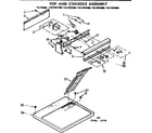 Sears 11077974600 top and console assembly diagram