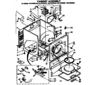 Kenmore 11077975810 cabinet assembly diagram