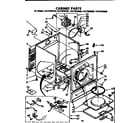 Kenmore 11077975220 cabinet parts diagram