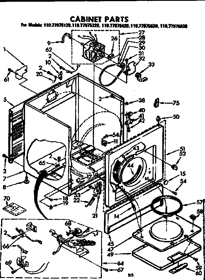 Cabinet parts
