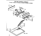 Kenmore 11077980410 top and console parts diagram
