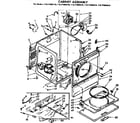 Kenmore 11077980110 cabinet parts diagram
