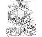 Kenmore 11077982200 cabinet parts diagram