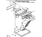 Kenmore 11077985800 top and console assembly diagram