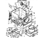 Kenmore 11077985100 cabinet parts diagram