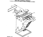 Kenmore 11077985810 top and console assembly diagram