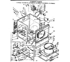 Kenmore 11077985210 cabinet parts diagram