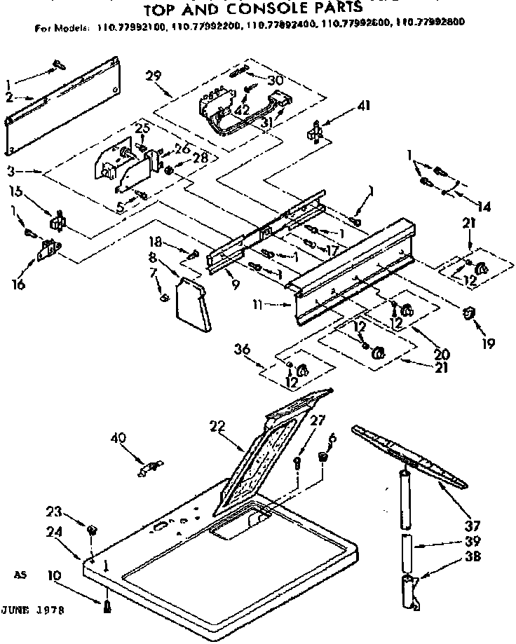 TOP AND CONSOLE PARTS