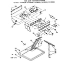 Sears 11077992800 top and console parts diagram