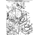 Sears 11077992200 cabinet assembly diagram