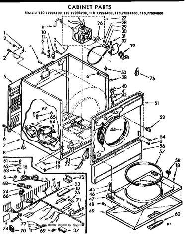 Cabinet parts