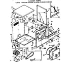 Kenmore 11078415600 cabinet parts diagram