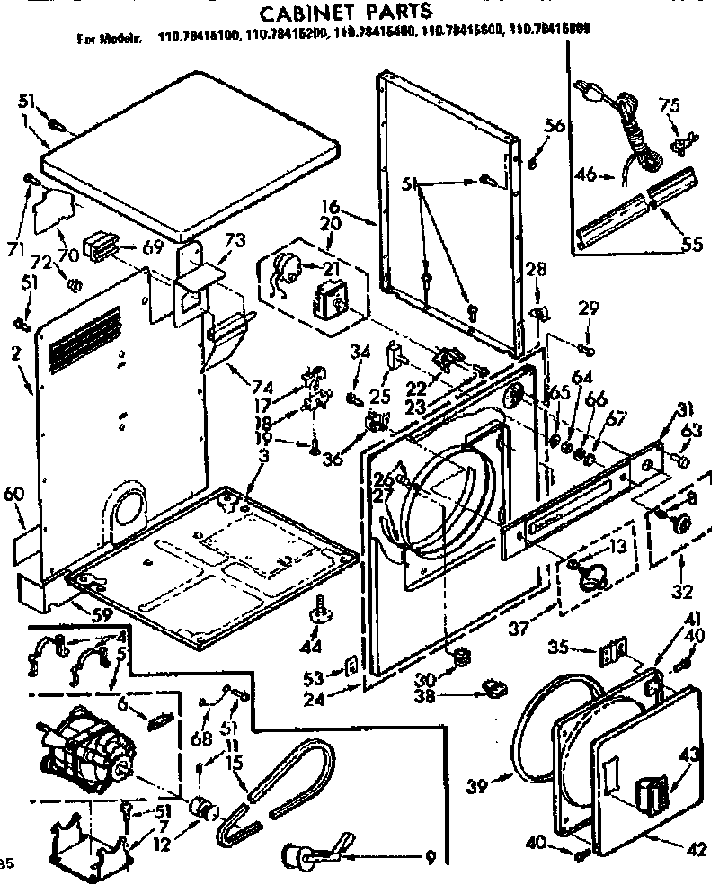 Cabinet parts