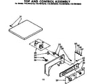 Kenmore 11078415810 top and control assembly diagram