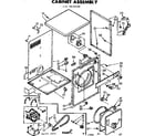 Kenmore 11078430100 cabinet assembly diagram
