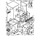 Kenmore 11078491100 cabinet parts diagram