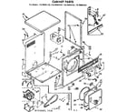 Kenmore 11078491410 cabinet parts diagram
