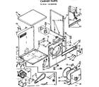 Kenmore 11078670100 cabinet parts diagram