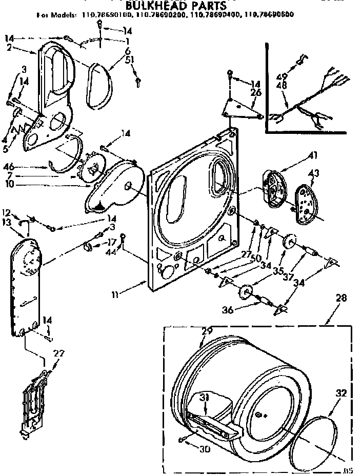 Bulkhead parts