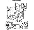 Kenmore 11078870100 cabinet parts diagram