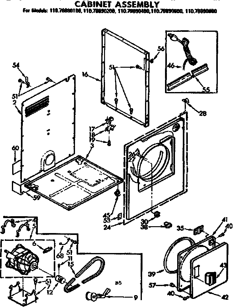 Cabinet parts