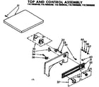Kenmore 11078890600 top and control assembly diagram