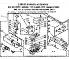 Kenmore 11079496200 349831 burner assembly 50 hz. diagram