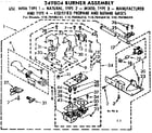 Kenmore 11079496210 burner assembly 60 hz diagram