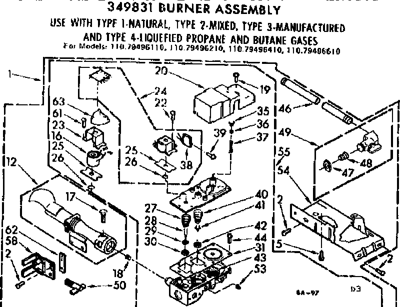 BURNER ASM 50 HZ