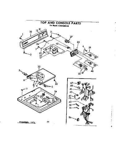 Top and console parts