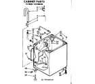 Kenmore 11081060100 cabinet parts diagram