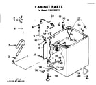 Kenmore 11081060110 cabinet parts diagram