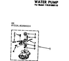 Kenmore 11081060110 water pump diagram